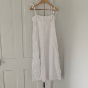 Reformation White Linen Dress Size 2